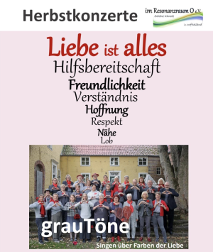 Herbstkonzerte des Chors grauTöne vom Verein Resonanzraum O